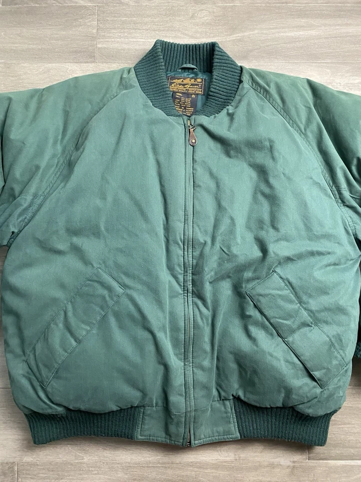 Vintage Eddie Bauer Goose Down Puffer Jacket Men’s Size Xl Zip Flight Bomber - Image 1 of 4