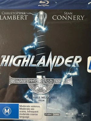 HIGHLANDER (1986) - BLURAY Christopher Lambert Sean Connery BRAND NEW! - Image 1 of 2