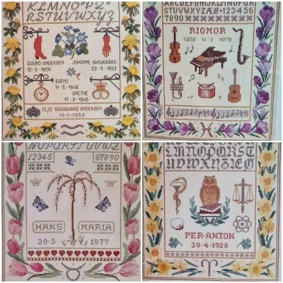 Zodiac Star Signs Danish Cross Stitch Pattern Embroidery Hauschild - image 1 of 4