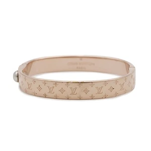LOUIS VUITTON Cuff nanogram Size S Metal Pink Gold M00253 - Picture 1 of 13