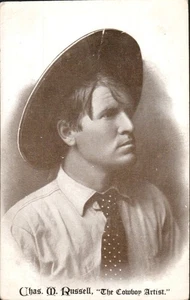 Vintage Charles M Russell The Cowboy Artist Postcard 1910s - Picture 1 of 2