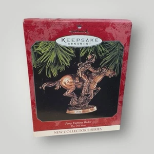 Pony Express Rider Ornament Figurine The Old West Series Hallmark Keepsake 1998 - Picture 1 of 7