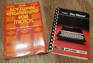 Vintage 1982 Timex Sinclair 1000 User Manual + Software Engineering For Micros - Picture 1 of 7