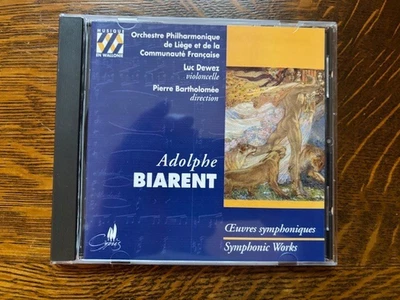 BIARENT, ADOLPHE  SYMPHONIC WORKS Orchestra Philharmonic Liege Cypres LIKE NEW - Image 1 of 3