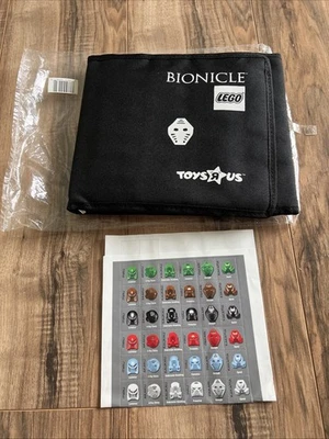 Lego Bionicle Toy’s R Us Exclusivo Casco Almacenamiento Negro Estuche de Transporte con Pegatinas Foto 1 de 4