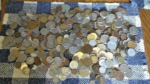 5+ lbs, 2272 Grams of Mixed World Foreign Coins. Many Countries. - Picture 1 of 6