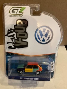 Greenlight 1:64 Club V - Dub 1975 Volkswagen Rabbit Harlequin Tribute - Picture 1 of 1