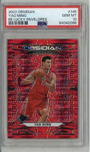 2022 PANINI OBSIDIAN ELECTRIC ETCH LUCKY ENVELOPES YAO MING /8 PSA 10 LOW POP - Picture 1 of 2