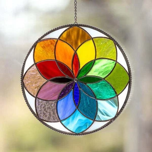 Hanging Wind Spinner Acrylic Rainbow Spinner Hanging Garden Decoration Gift - Picture 1 of 11