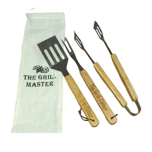Grillwerkzeug Set, Grillset, Grillset, Gartengeschenke "Der Grillvater" - Bild 1 von 3