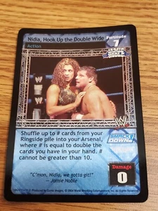 WWE WWF Raw Deal CCG - Nidia Hook Up The Double Wide Ultra Rare Divas Overload - Bild 1 von 1