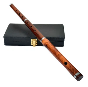 HW New Irish Professional D Flute with Hard Case 23" Length 3 Pcs Natural Finish - Picture 1 of 1