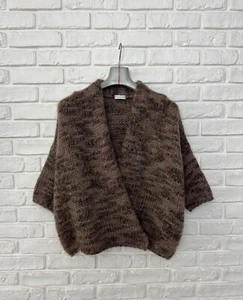 Cárdigan poncho suéter de cachemir mohair Brunello Cucinelli para mujer talla S - Imagen 1 de 15