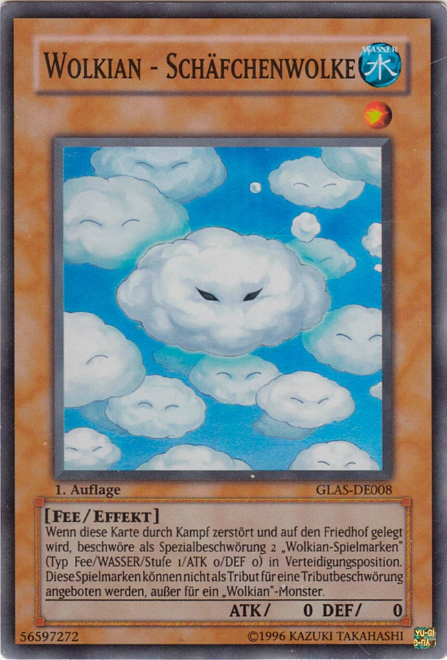 YU-GI-OH, WOLKIAN - SCHÄFCHENWOLKE, SR, GLAS-DE008, 1. Auflage - Bild 1 von 1