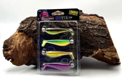 Fox Rage Ultra UV Zander Pro Shads Mixed Colour 7,5cm 5g Gummiköder Montiert DA - Bild 1 von 4