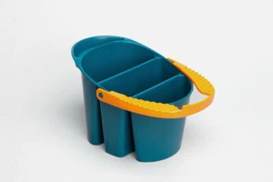 Martin Mijello 2-Liter Water Bucket Blue with Orange Handle MBW-2021 - Picture 1 of 4