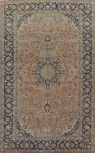 Traditioneller Blumen Ardakan Vintage Vorleger 9'x13' Wolle Handarbeit Esszimmer Teppich - Bild 1 von 12