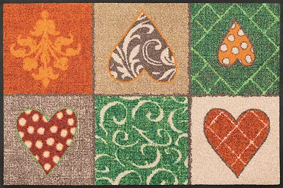 Ab Lager Fußmatte wash+dry Country Hearts ca.50x75cm waschbare Kleen-Tex - Bild 1 von 4
