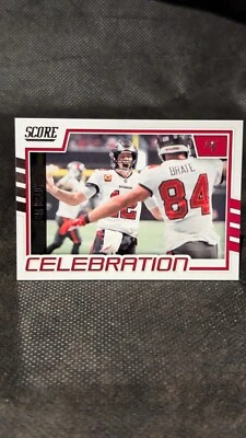 Tom Brady Celebration 2022 Panini Score Football #C-TB Tampa Bay NFL Card - Image 1 of 2