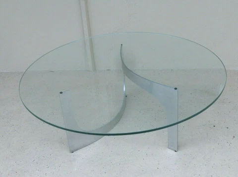 MID CENTURY MODERN ALUMINUM SCULPTURAL TABLE BY KNUT HESTERBERG BY BACHER TISCHE Cover