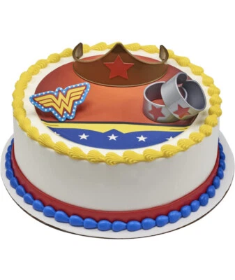 Украшение для торта на день рождения DecoPac Wonder Woman Justice League 7222 Superhero WW - Изображение 1 из 3