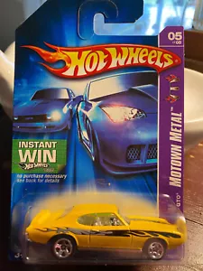 HOT WHEELS 69 Pontiac GTO Yellow 2007 Motown Metal 090/223 - Picture 1 of 4