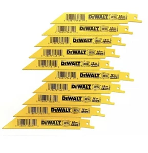 10 New DEWALT 6" Reciprocating Bi-Metal Saw Blades 18 TPI -Made in USA-Free Ship - Picture 1 of 2