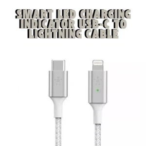 Belkin_Smart LED Indicator USB-C to Lightning Cable MFI-Certified 1.2m -White - Picture 1 of 2