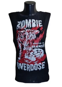 Too Fast Cut Up Back Tank Top Emo Goth Vintage Cupcake Killstar FineMess Poizen - Picture 1 of 3