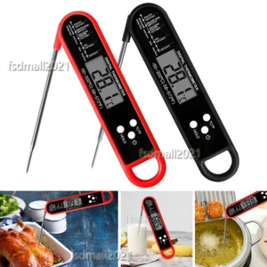 Foldable Meat LCD Digital Thermometer Probe Cooking Temperature Kitchen Food BBQ - Bild 1 von 19