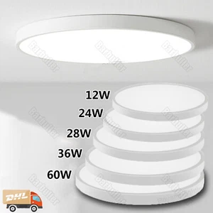 Plafoniera LED 18W/36W/48W/60W pannello ultra piatto plafoniera studio DE - Foto 1 di 21