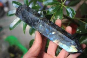 495 g MINERAL DE LABRADORITA NATURAL DE ALTO GRADO / PUNTO VARITA DT GEMA 1 - Imagen 1 de 19