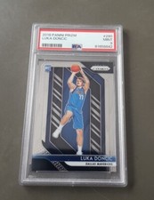 LUKA DONCIC NBA ROOKIE CARD PANINI PRIZM 2018-19 RC # 280 DALLAS MAVERICKS PSA 9