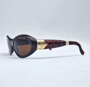 Vintage Rochas 80s Oval Brown Sunglasses 9018 12 100% Protection Made France - Picture 1 of 9