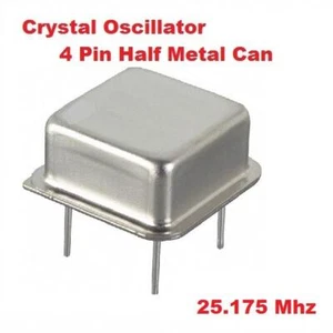25.175Mhz 25.175 Mhz CRYSTAL OSCILLATOR HALF CAN ( Qty 5 ) *** NEW *** - Picture 1 of 1