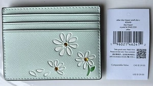 Kate Spade Madison Day Tripper Small Slim Card Holder Crystal Blue Multi - Picture 1 of 6