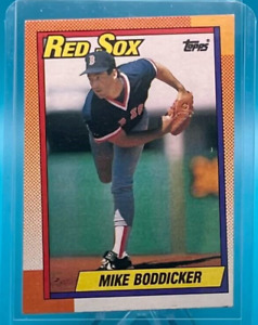 1990 Topps Baseball - Mike Boddicker #652 - SEVERE ERROR CUT CARD - **LOOK**