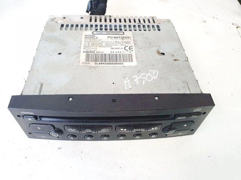 Citroen C3 2003 Autoradio 96488011xt, 286-9487-30  pu2471a  e13020 #1511628-50 - Bild 1 von 4