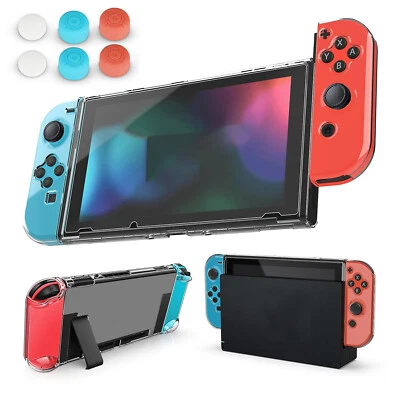 NEW Clear Hard Case Anti-Scratch Shell Cover w/Screen Protector Nintendo Switch - Image 1 of 4