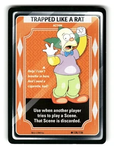 2003 Fox The Simpsons Trading Card Action Trapped like a rat #138 C - Picture 1 of 4