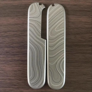 1 Paar TC4 Griffskalen für 91mm Victorinox Schweizer Taschenmesser TI Scale für SAK - Bild 1 von 3