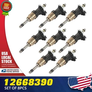 Nuevos inyectores de combustible OEM de 8 piezas para Chevy Chevrolet GMC 1500 5,3 L 12668390 nuevos - Imagen 1 de 8