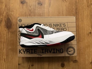 New In Box Nike 7C KYRIE 8 (TD) WHITE/UNIVERSITY RED-BLACK DQ8081 100 13 Cm. - Picture 1 of 6