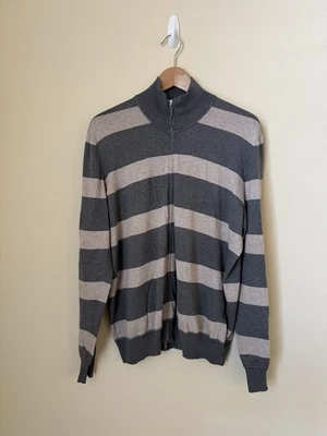 Chaqueta Brunello Cucinelli Cremallera Completa Rayas Gris 50 Foto 1 de 4