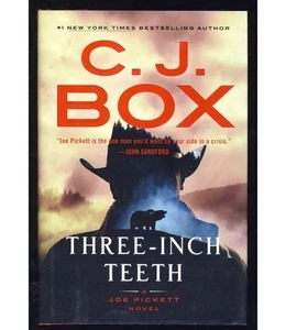 Signed C J Box Three-Inch Teeth Mystery Game Warden Joe Pickett Wyoming Grizzly - Picture 1 of 2