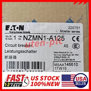 EATON NZMN1-A125 Circuit Breaker Brand New Free Shipping - Picture 1 of 4