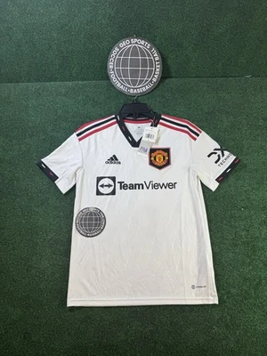 Camiseta deportiva juvenil Manchester United 22-23 visitante Adidas talla grande DEFECTUOSA Foto 1 de 4