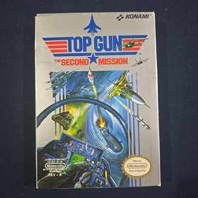 Top Gun: The Second Mission (Nintendo Nes 1989) Insertos manuales completos Rev A