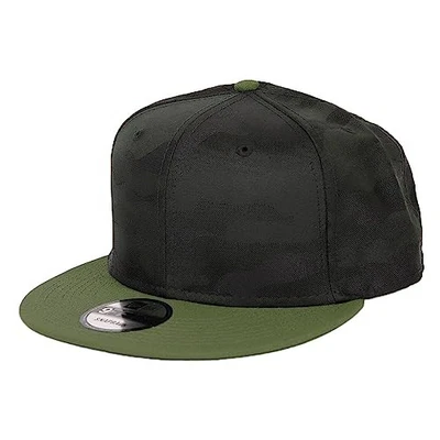 [New Era] Plain Camo Cap for Men 9FIFTY Hat Snapback Baseball Cap Black Khaki - Image 1 of 4