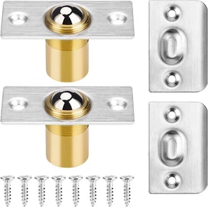 2er Pack Schranktür Kugelschnäpper Hardware, gebürsteter Edelstahl Antrieb in Kugel Kat - Bild 1 von 6